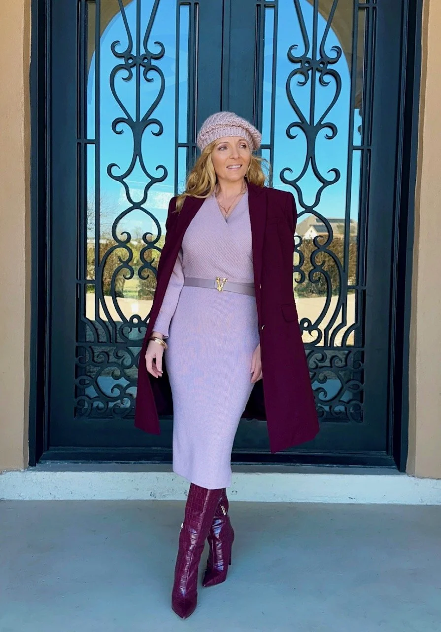 Wine sales boots outfit